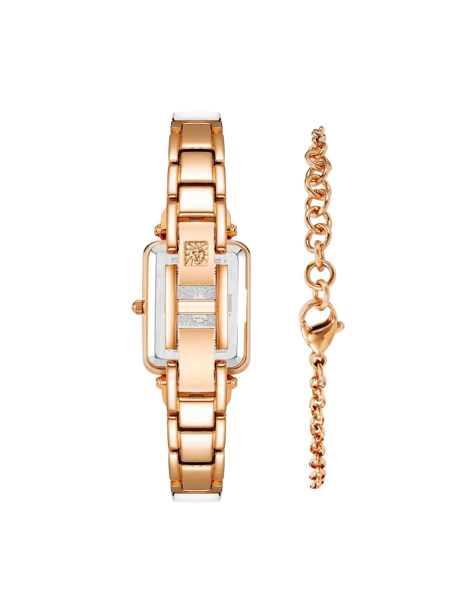 Ensembles Anne Klein Rectangular Case Watch and Bracelet   | DTX-1326926